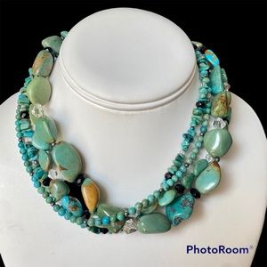 SILPADA Turquoise 4-strand Necklace Choker